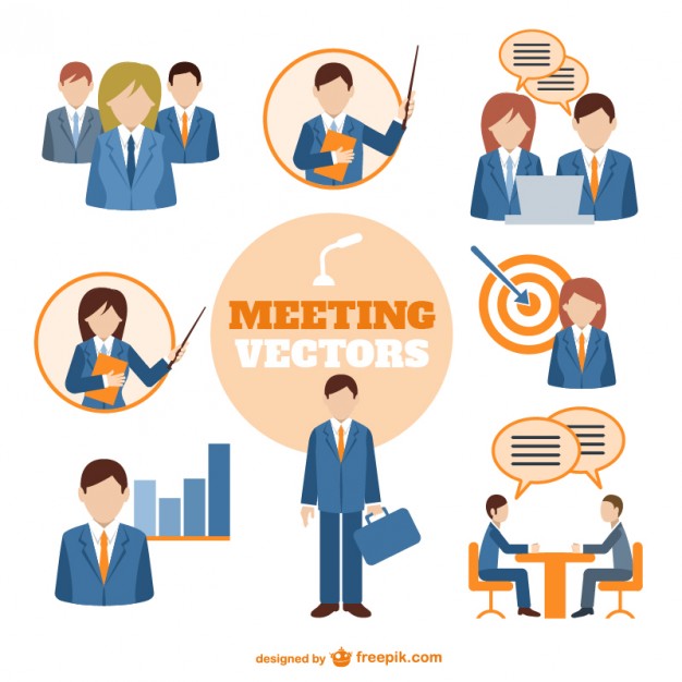 Business Meeting Icon Flat Graphic Design Vector Art | Getty Images