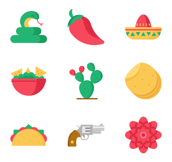 Mexico flag icon - country flags