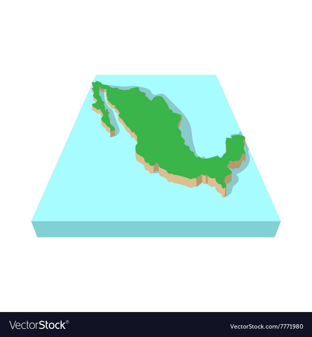 Mexico map icon simple style Royalty Free Vector Image
