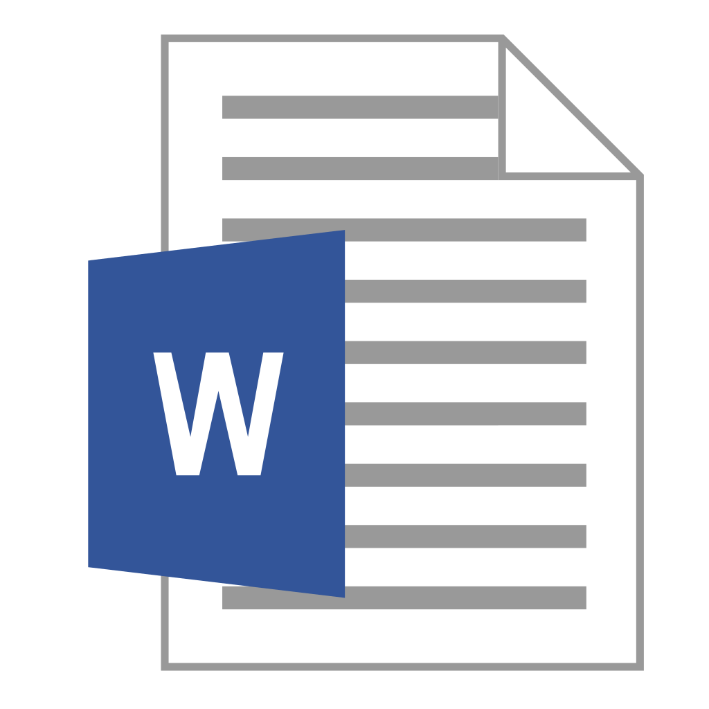 Microsoft Word Icon - free download, PNG and vector