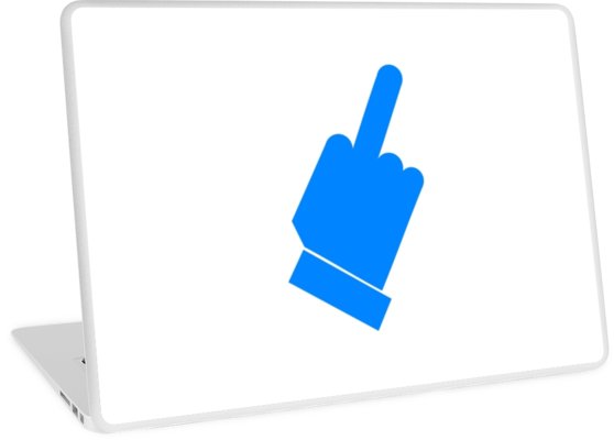 Gesture with middle finger icon cartoon style Vector Image