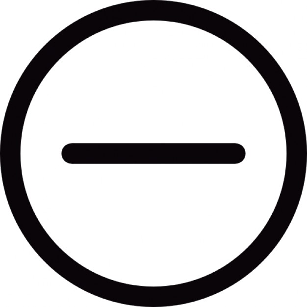minus symbol - Free interface icons
