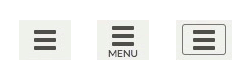 Modern hamburger menu icon for mobile apps and Vector Image