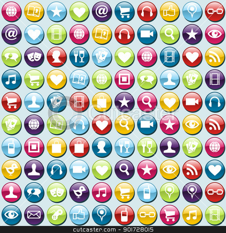 Mobile App Icons Royalty Free Vector Image - VectorStock