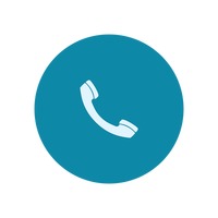 Smartphone Call icon inside rounded square frame. Vector 