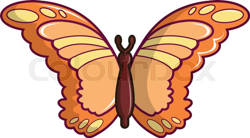 Vector Monarch Butterfly Illustration Isolated On Stock Vector 