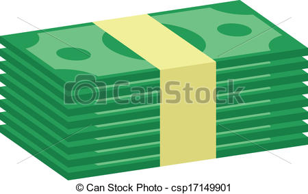 Coins Stack Vector Illustration. Money Stacked Coins Icon In Fla 