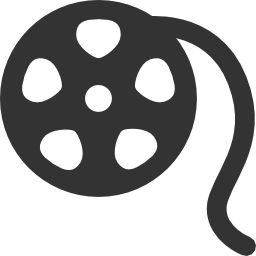 The clapper board icon. movie symbol. flat vector clip art 
