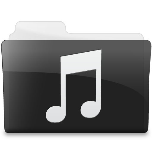 Folder Music Icon | Hydropro V2 Iconset | Media Design