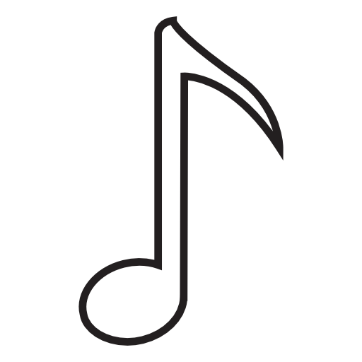 Free white music record icon - Download white music record icon