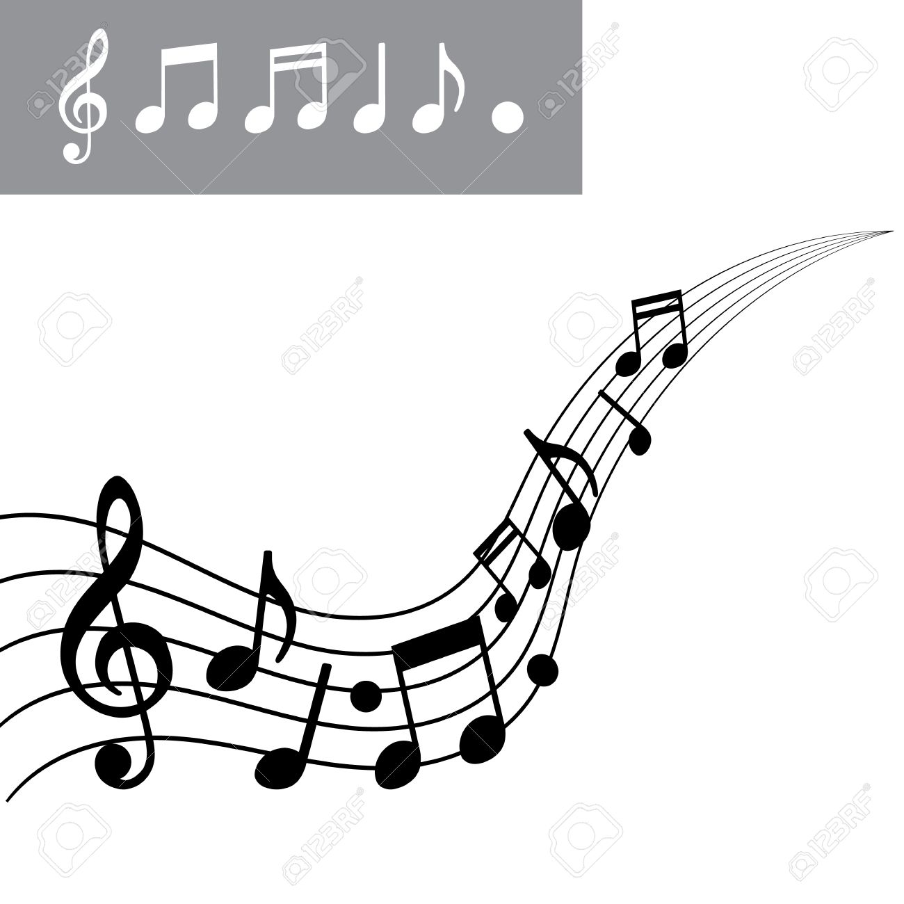 musical notes icon Stock Photo: 138944622 - Alamy