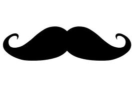 Italy mustache icon simple style Royalty Free Vector Image