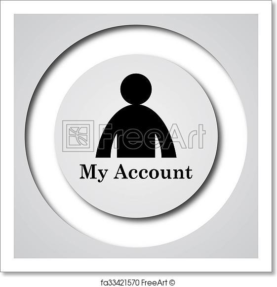 My Account Icon My Account Website Stock Illustration 520606723 