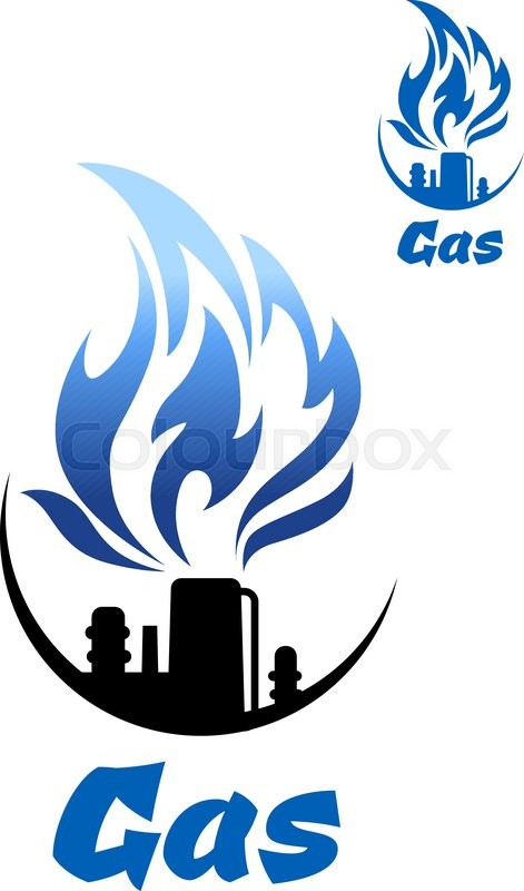 Clipart of Natural gas industry flat icon set k22077072 - Search 