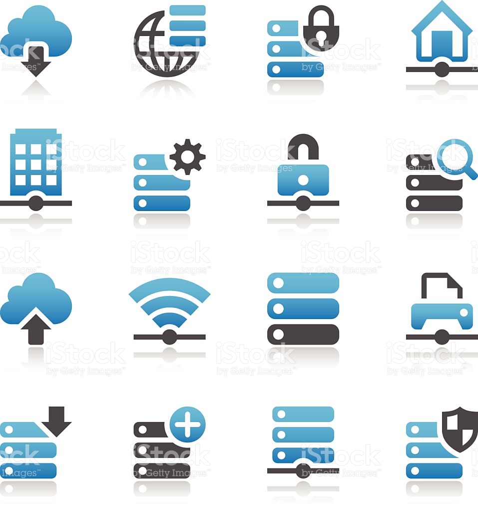 Clipart of icon, server, network machine, network equipment 