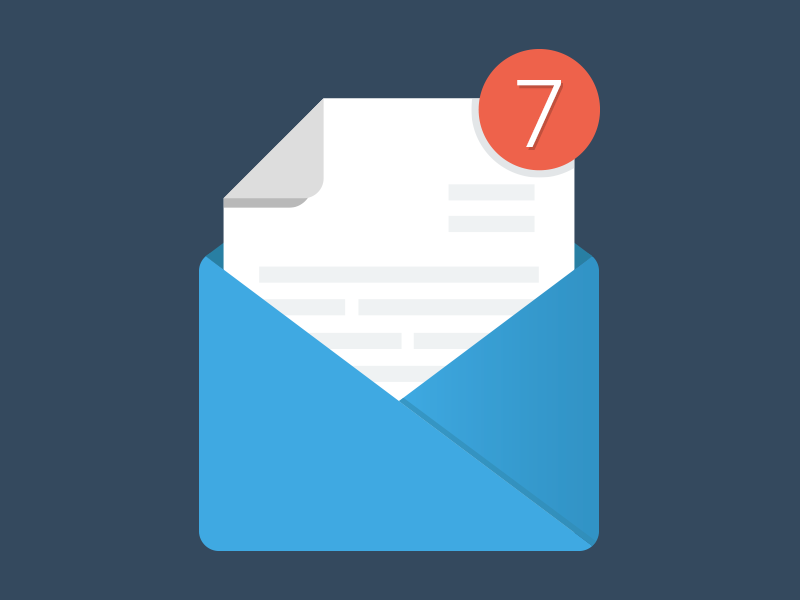 Open mail solid icon representing email envelope Vector Image