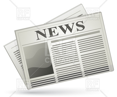 Newspaper Icon Set News Vector Blog Stock Vector 490609534 