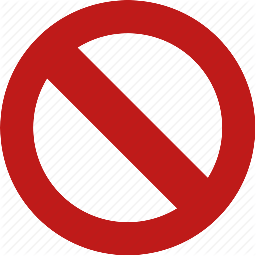 Bloked, dinied, forbidden, internet, no entry, sign, web icon 