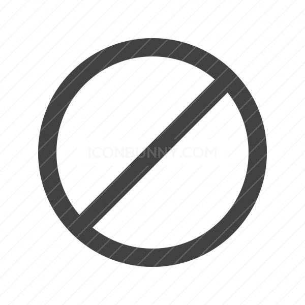 The no entry icon Disallowed and danger warning Vector Image