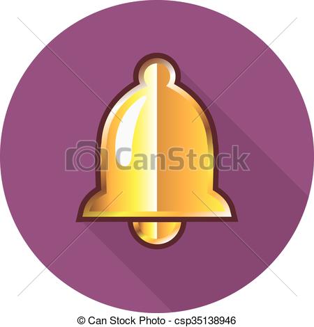 Notification bell icon vector, filled flat sign, solid pictogram 