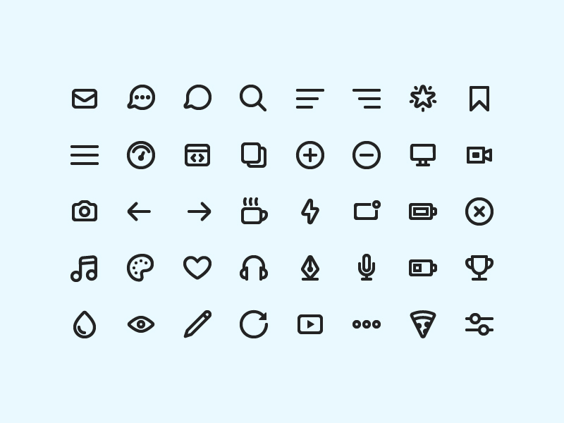 Top 50 Free Icon Sets from 2012