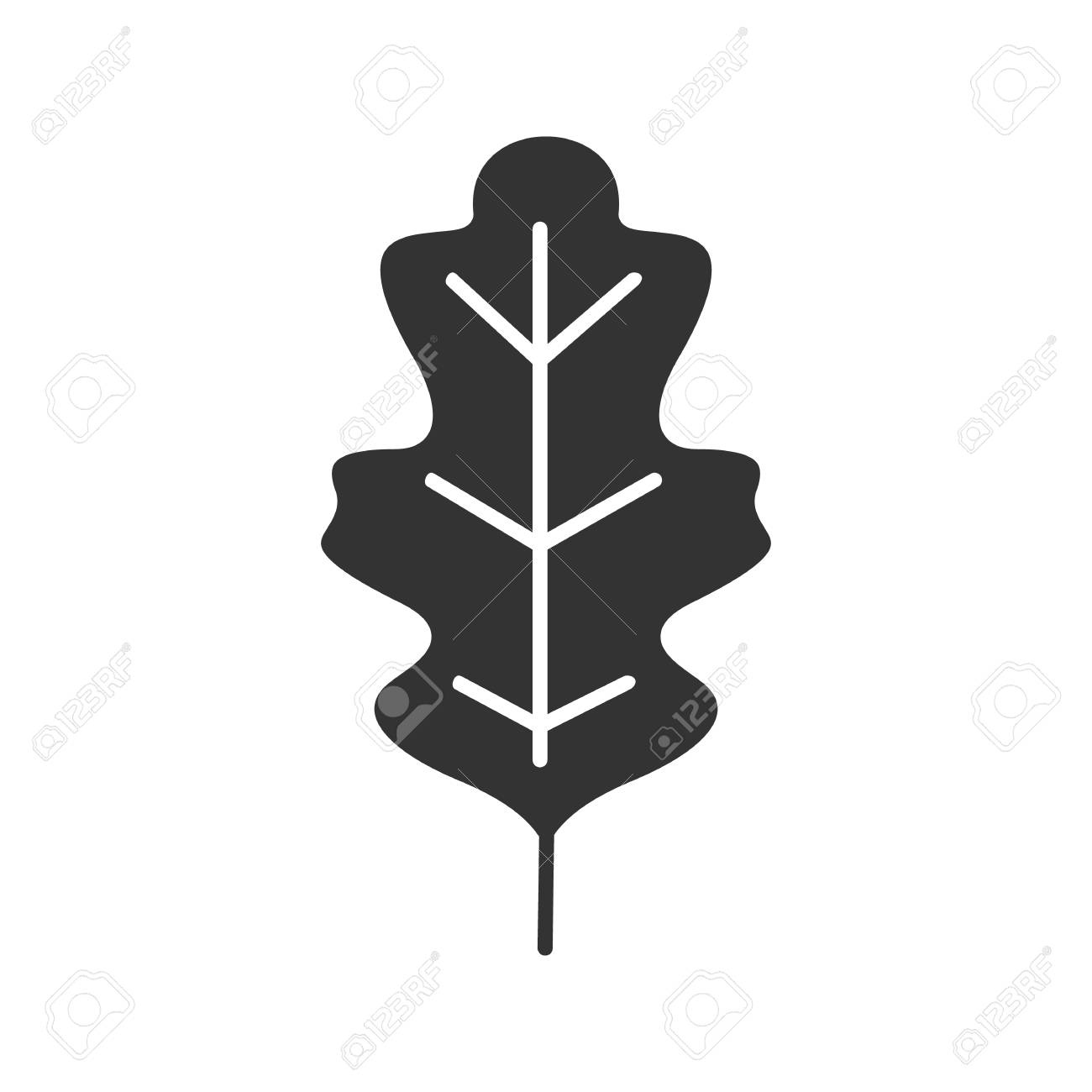 Gray leaf 2 icon - Free gray leaf icons