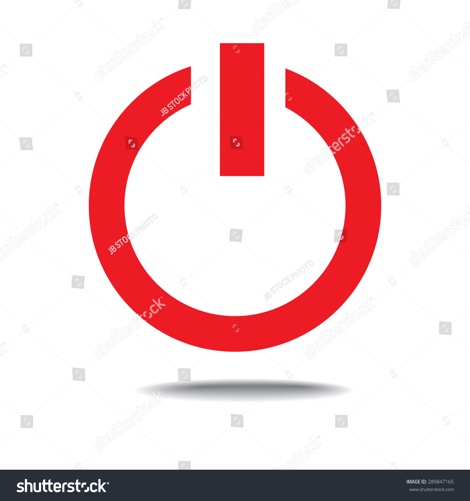 Off Switch Icon Power Symbol Stock Vector 289847165 - 