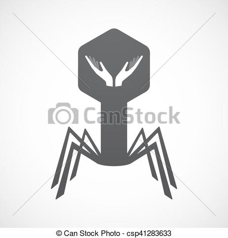 Illustration of a hand offering, Hand icon Stock image and 