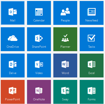 Sweet app launcher custom tiles now available in Office 365 | blksthl