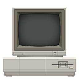 Old Computer Screen and Keyboard - Free computer icons