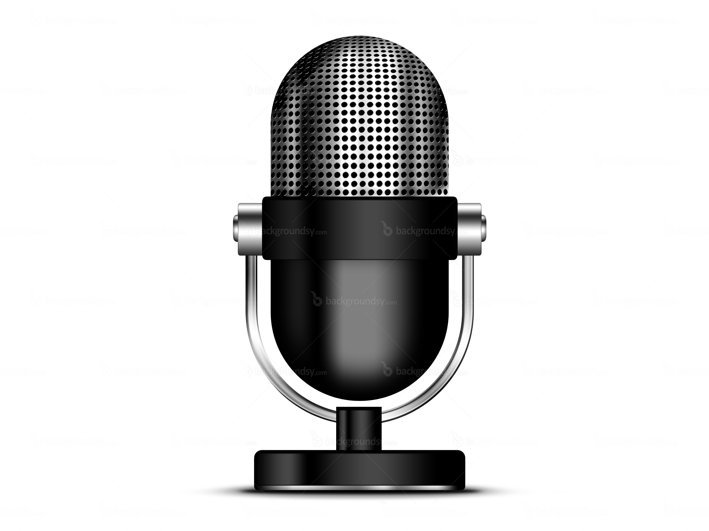 Old microphone icon Royalty Free Vector Image - VectorStock