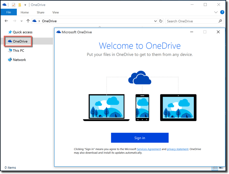 Remove OneDrive icon from Windows 10 File Explorer