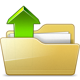Arrow, directory, document, documents, file, open folder, paper 