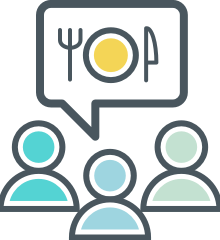 Cafe, dinner, food, menu, order, restaurant, service icon | Icon 