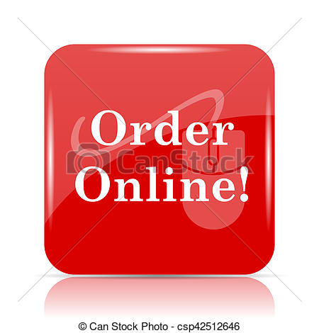 Order food online banner design over a white background, clip 