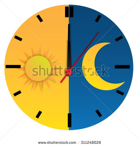 Pale blue overnight daily icon. Image of clock with text 24 eps 