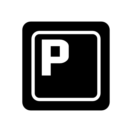 P sign, parking, street signs, transportation, trucking icon 