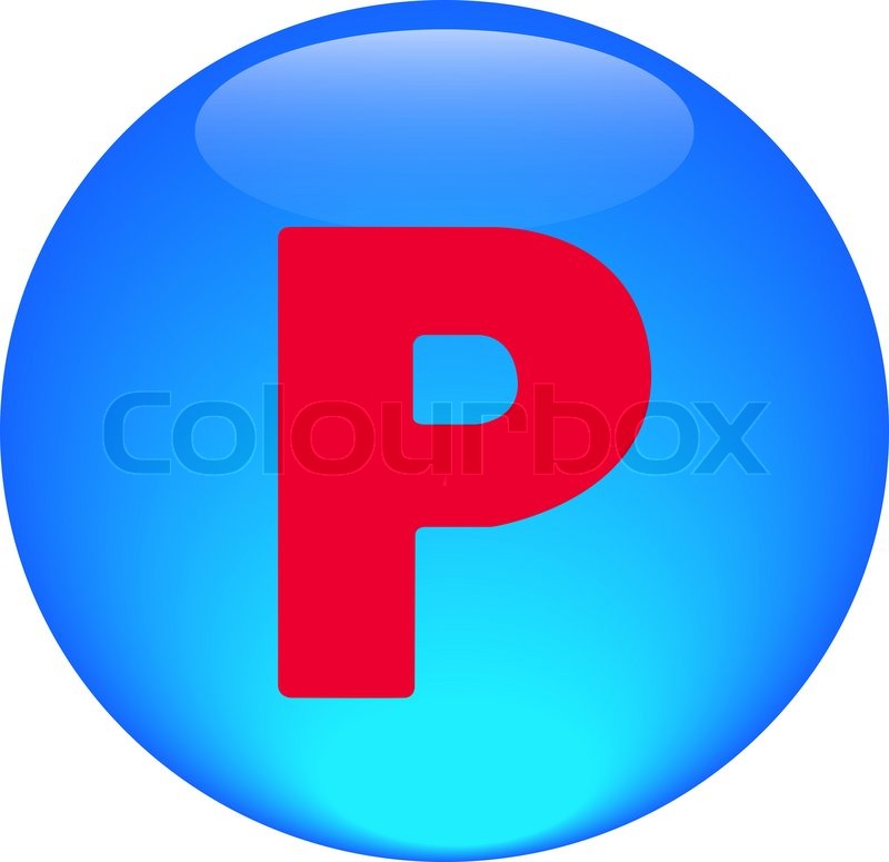 Metallic P Icon