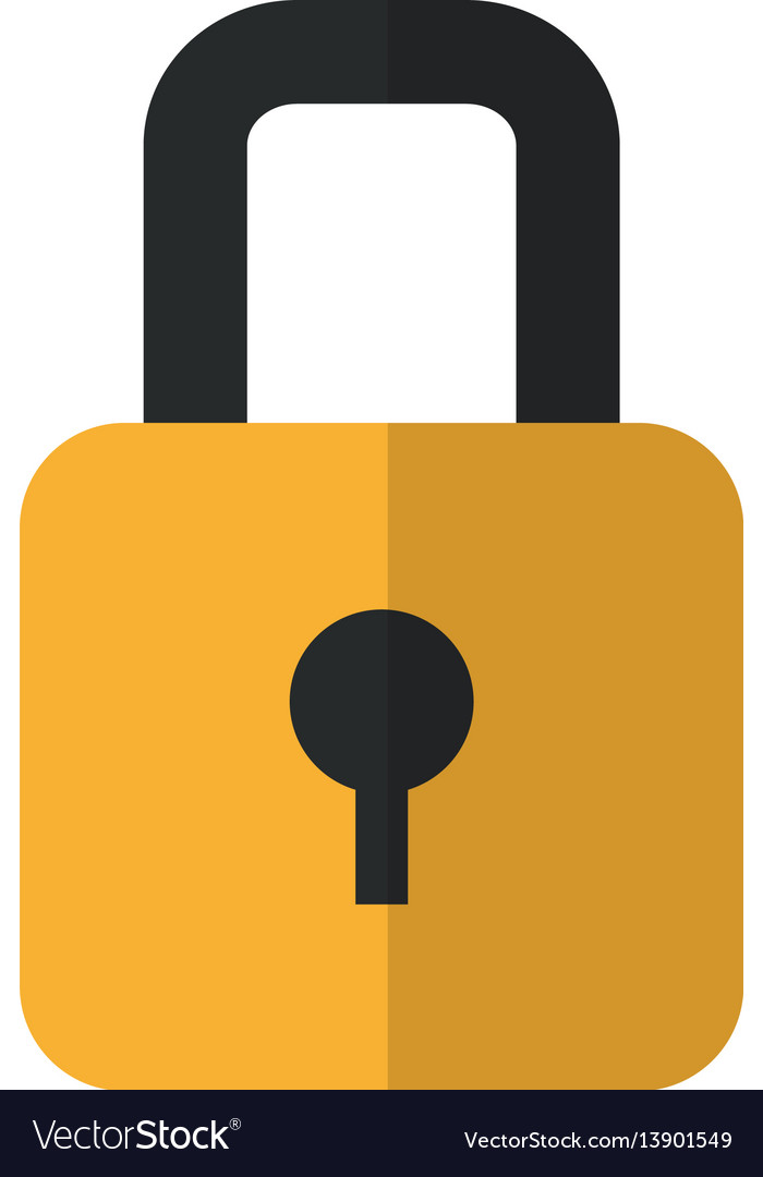 Safe secure padlock icon Royalty Free Vector Image