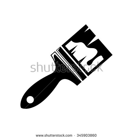 Paint Brush Vector Icon  Stock Vector  educester #174030218