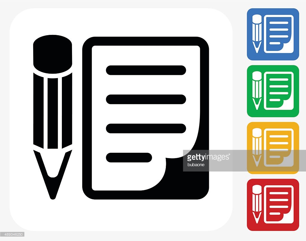 Flat icon paper scroll Flat design Royalty Free Vector Image