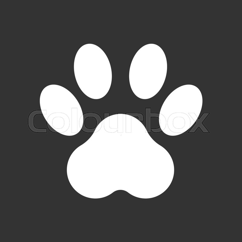 Paw Print Vector Icon Vector Art  Graphics | freevector.com