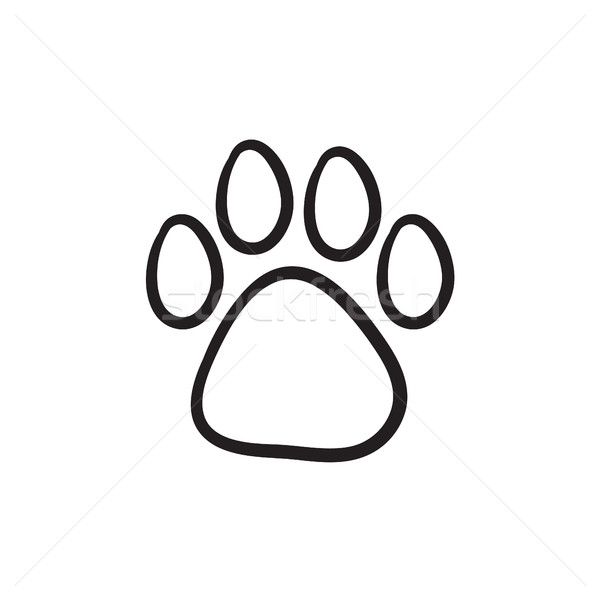 Animal paw print icon clip art vector - Search Drawings and 