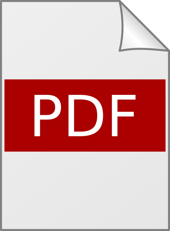 PDF file format symbol - Free interface icons