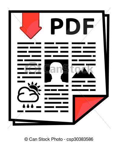 Pdf Download Vector Icon Simple Flat Stock Vector 623976650 
