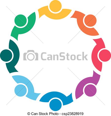 Vector icon - people in circle eps vector - Search Clip Art 