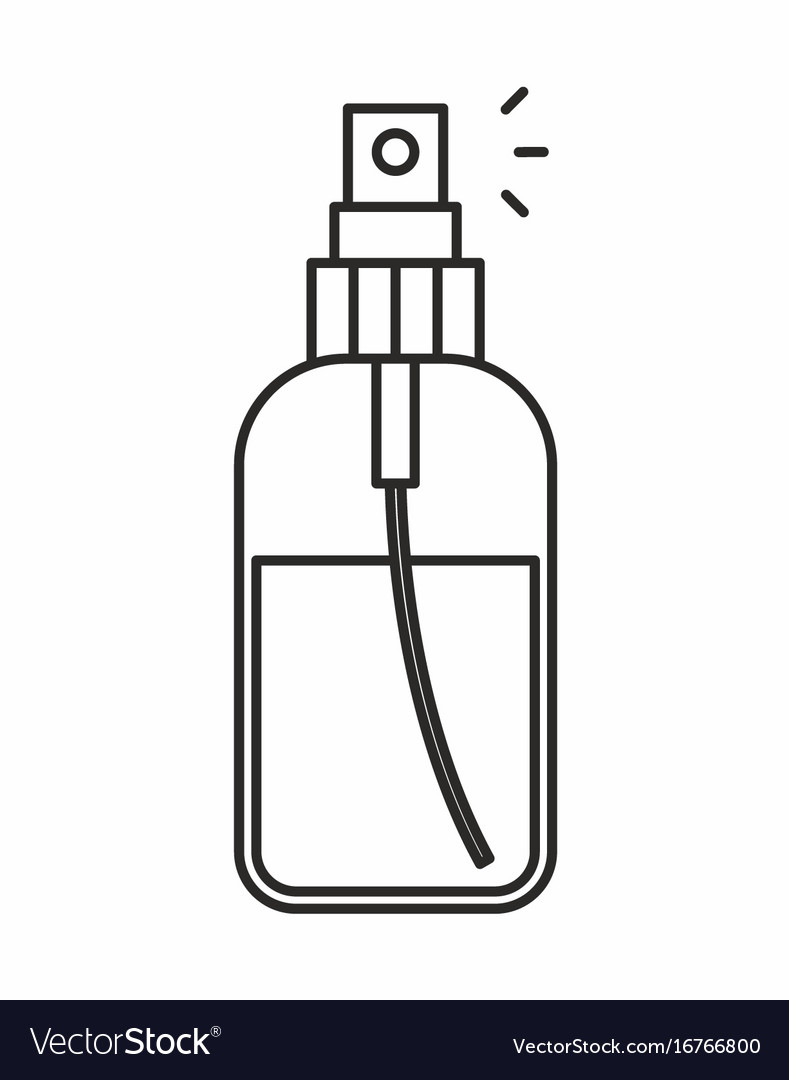Perfume bottle merchandise icon simple black Vector Image