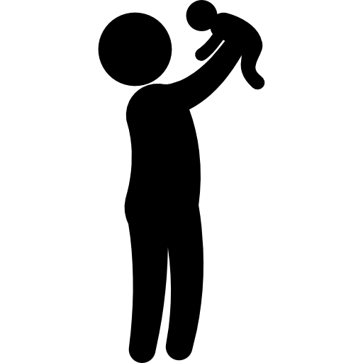 Business person silhouette wearing tie - Free people icons