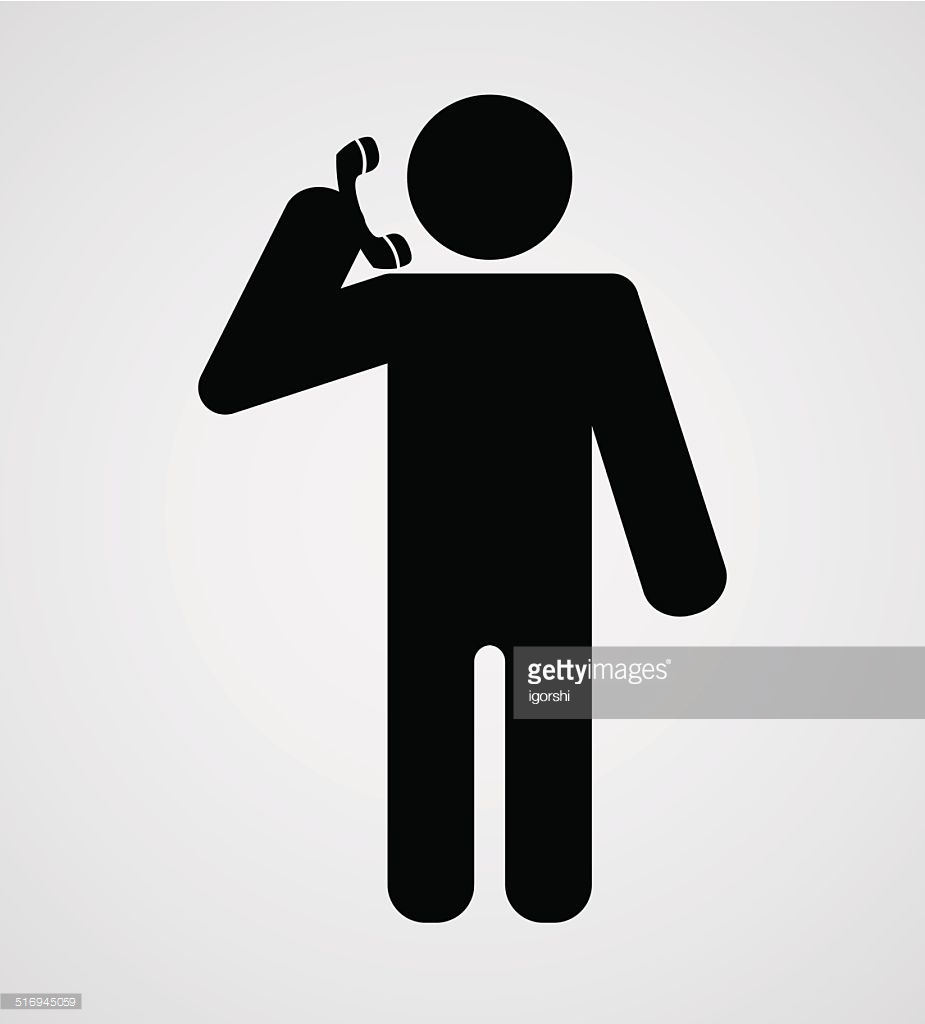 Person using phone icon image Royalty Free Vector Image