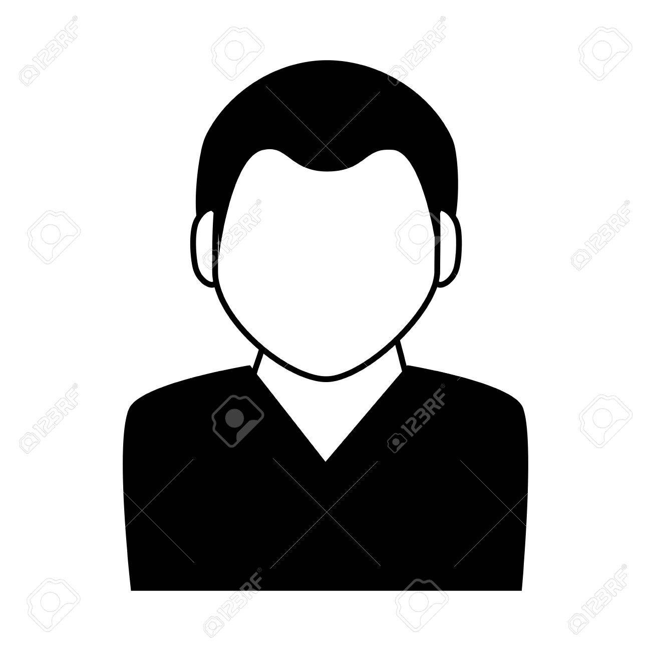 User Icon - Person Profile With Growth Arrow Vector illustration 